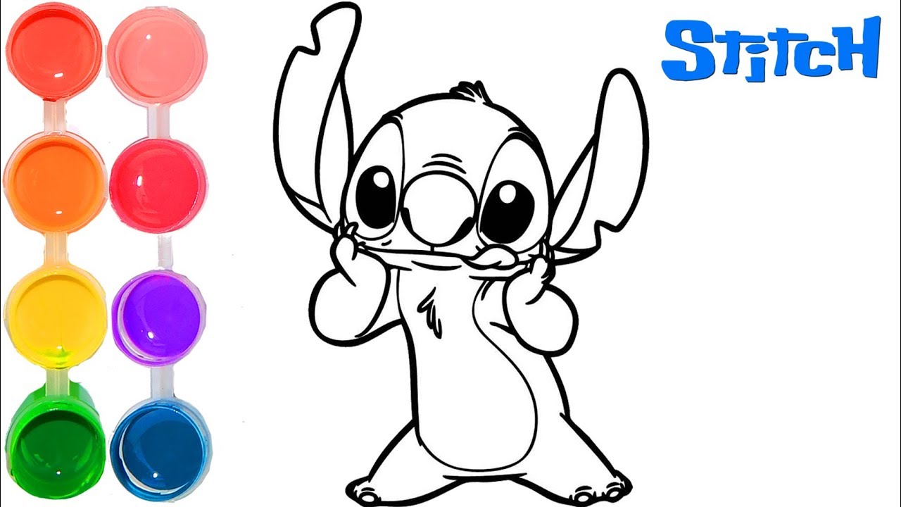 1280x720 How To Draw Color Lilo And Stitch New Drawing Kids Learning