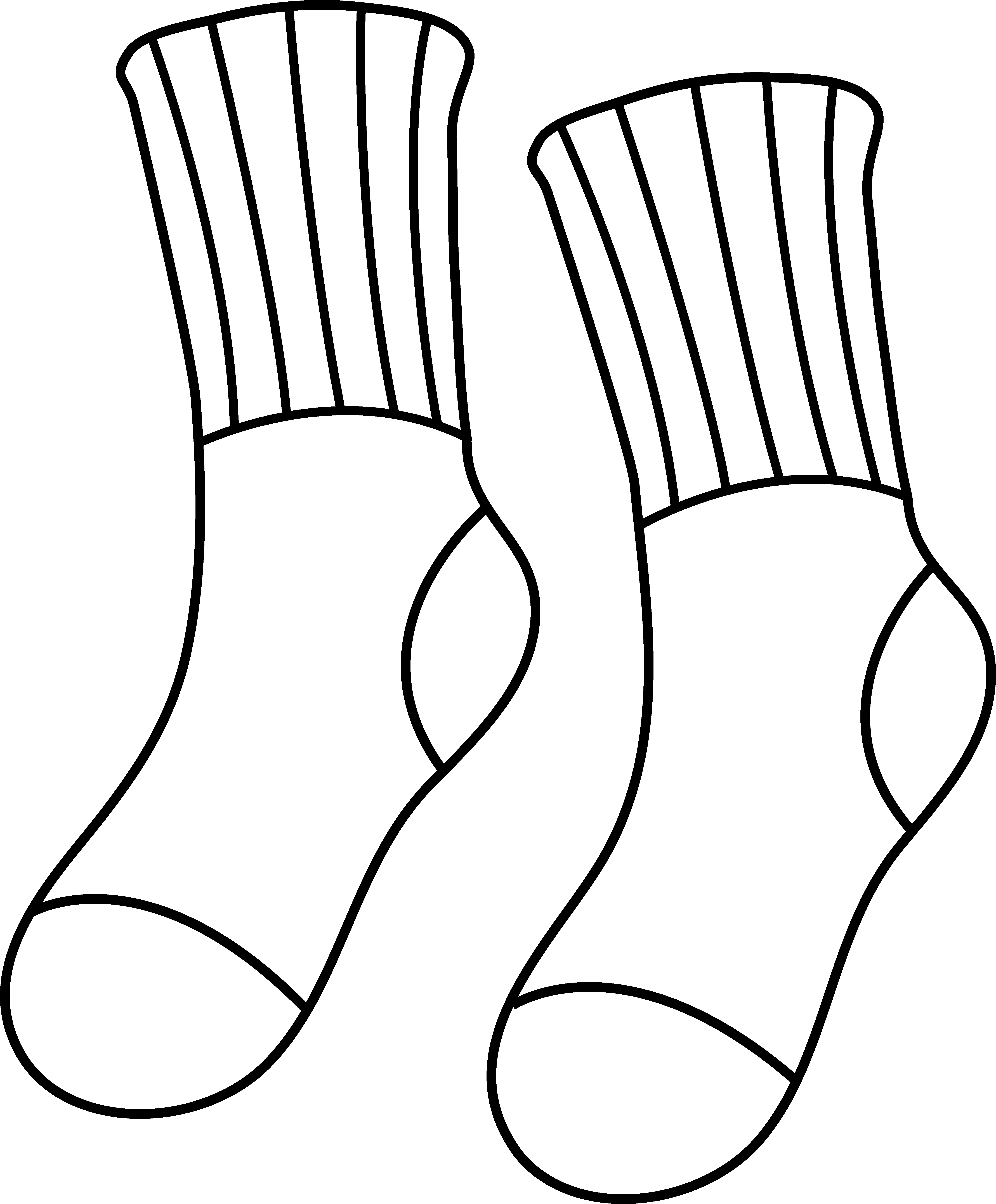 5554x6715 Collection Of Free Stocking Drawing Striped Sock Download On Ui Ex