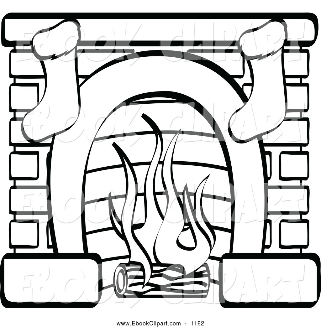 1024x1044 Fireplace Clipart Stocking Drawing