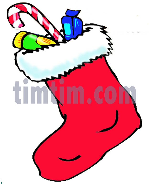 624x767 Free Drawing Of A Christmas Stocking From The Category Christmas