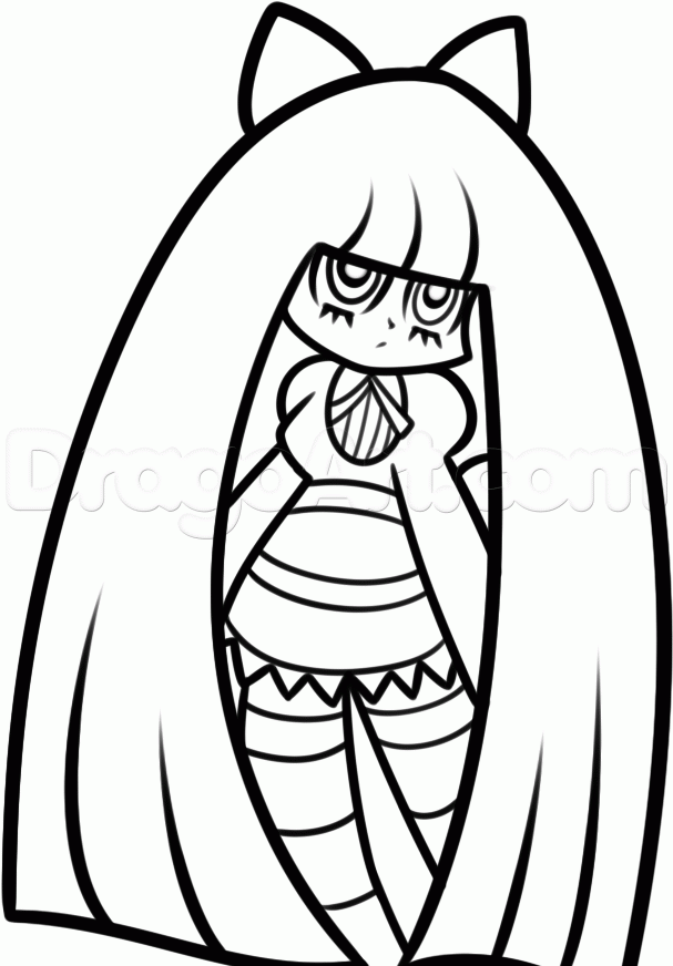 607x872 step how to draw stocking from panty and stocking
