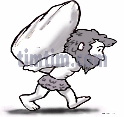 497x471 Free Drawing Of A Stone Age Man From The Category History