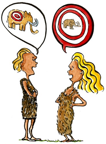 367x500 Man And Woman Talking Illustration From Frits