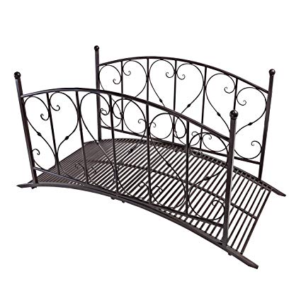 425x425 Design Toscano Lovers Bridge Metal Garden Bridge