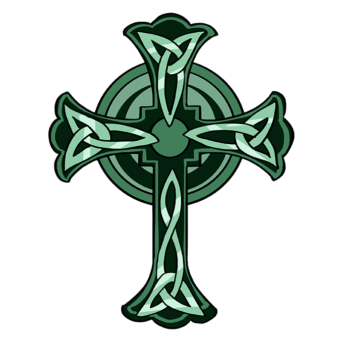 680x678 How To Draw A Celtic Cross