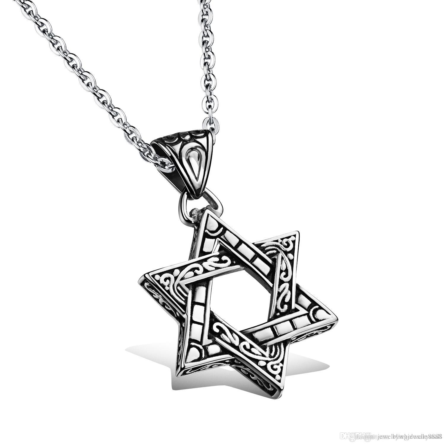 1500x1500 Punk Delicate Stainless Steel Pentagram Star Pendant Necklace