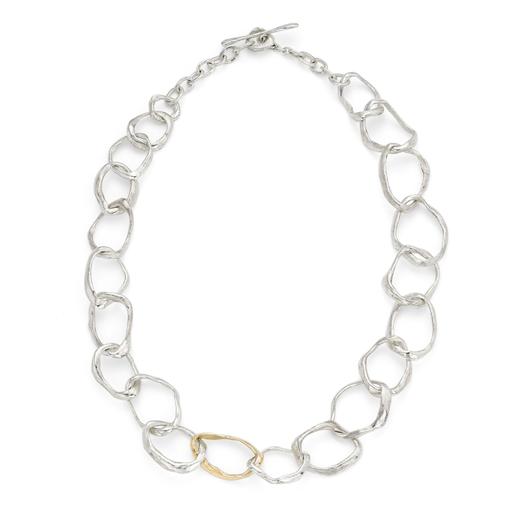 530x530 Stone Drawing Silver With Gold Link Emily Nixon