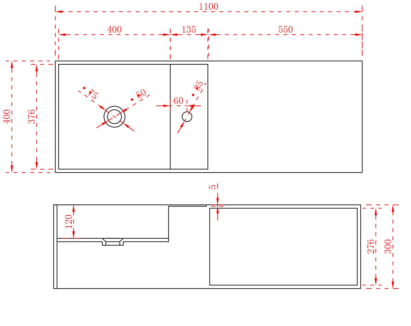 1575x1250 wall hung countertop basin of solid stone with storage