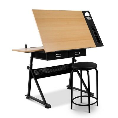 400x400 tilt drafting table stool set desk home office student craft
