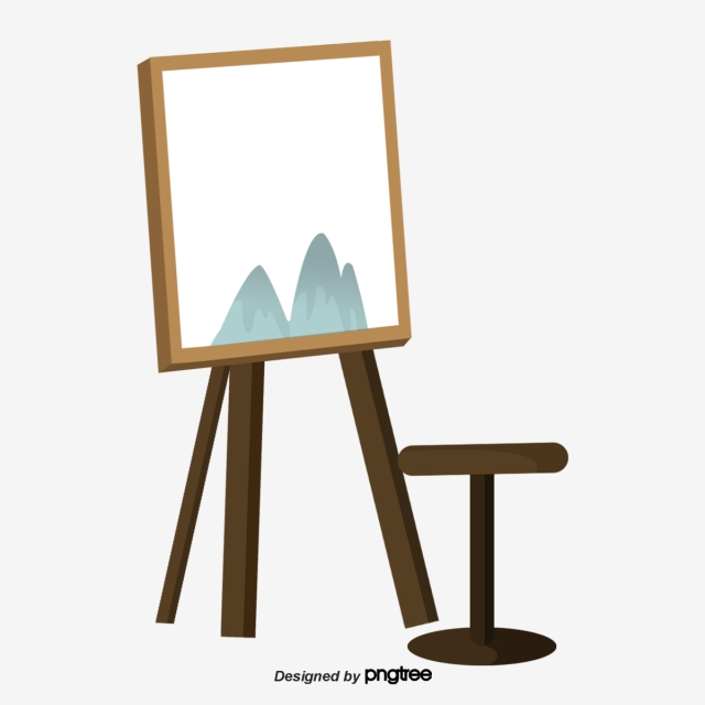 640x640 cartoon stool drawing board scene, stool, a literary creation