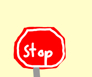 300x250 Stop Sign Drawing