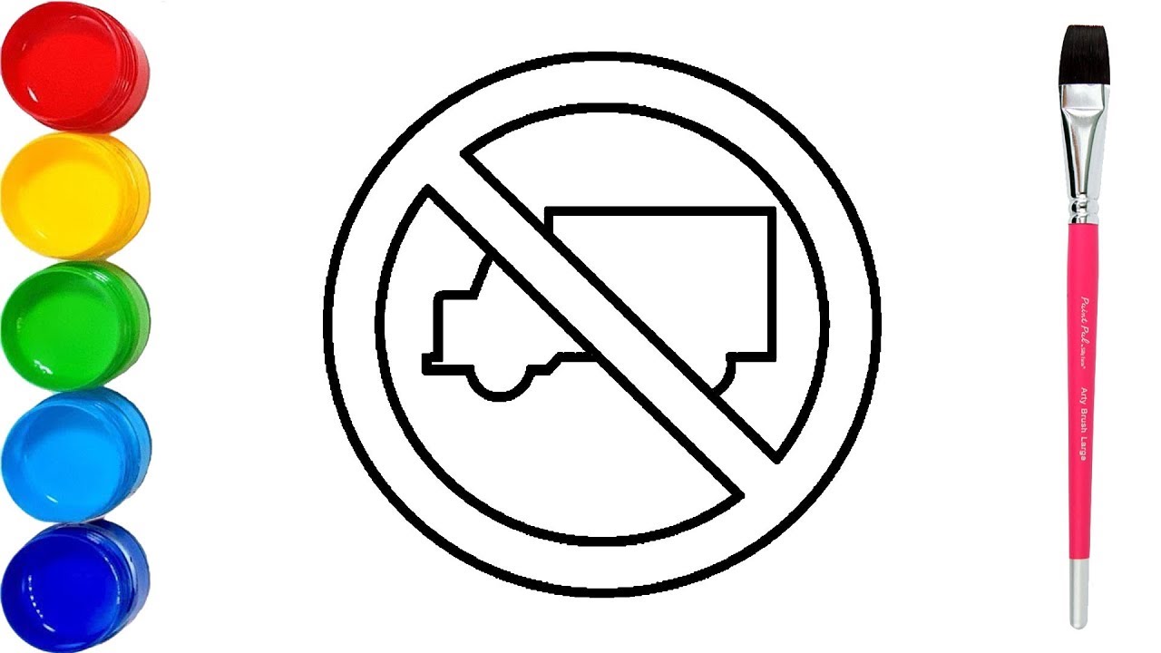 1280x720 Street Sign Coloring Pages For Kids Drawing Stop Sign Coloring