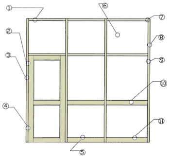 350x327 Cross Aluminum Entry Framing System