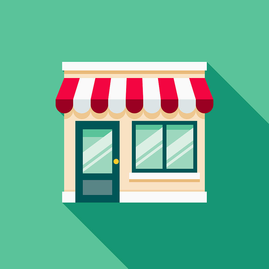 900x900 Storefront Flat Design E Commerce Icon