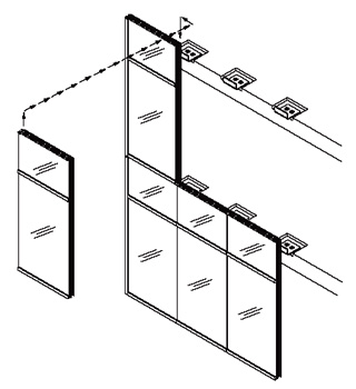 320x350 Unitized, Preglazed, Fabricated Aluminum Curtain Wall System