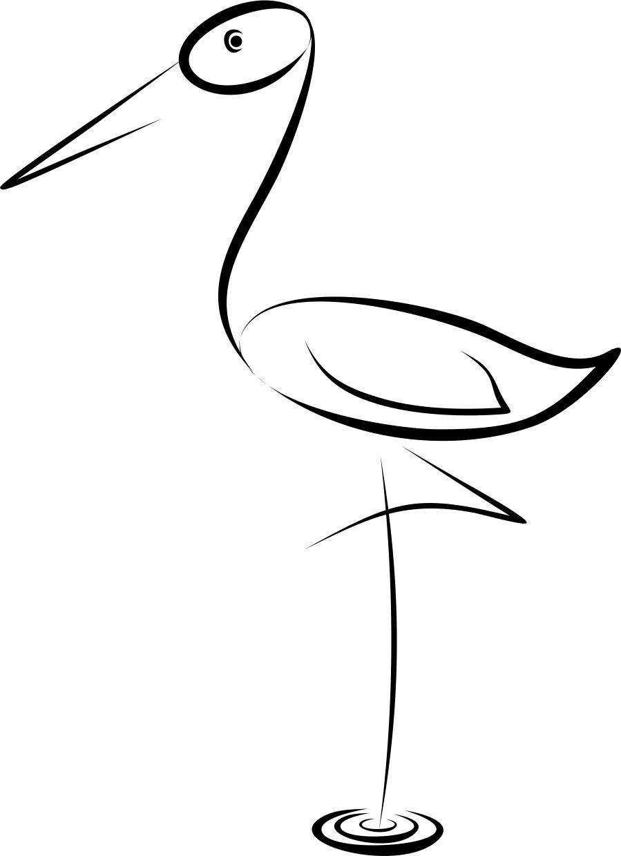 899x1239 Stork Corel Draw