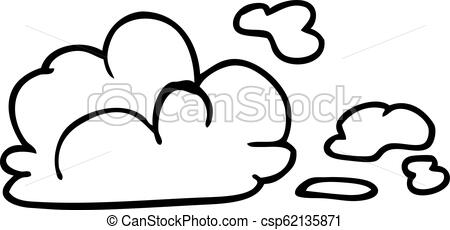 450x230 Line Drawing Cartoon Storm Cloud