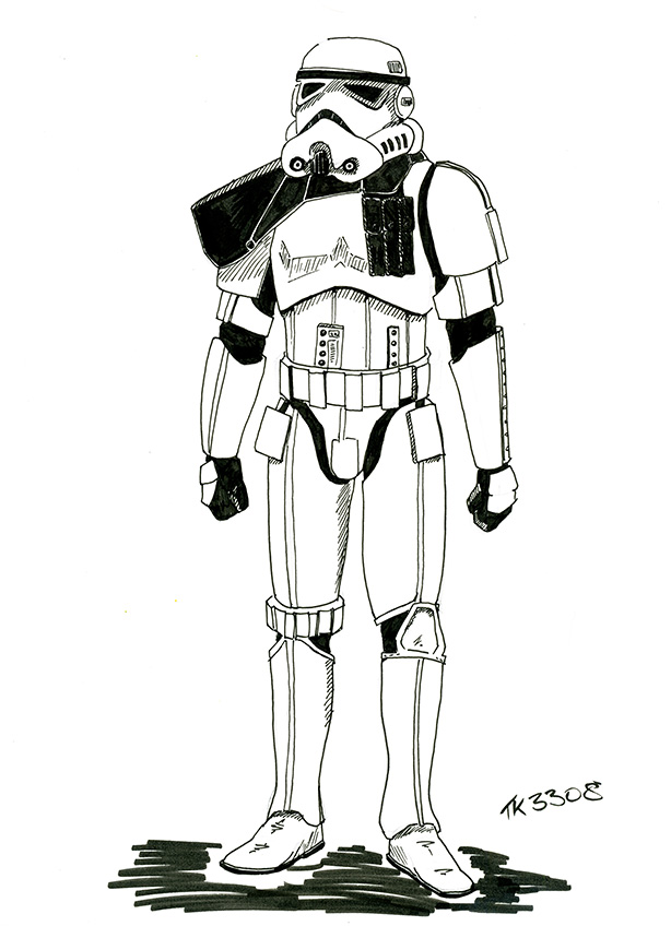 614x848 Star Wars Stormtrooper Drawing