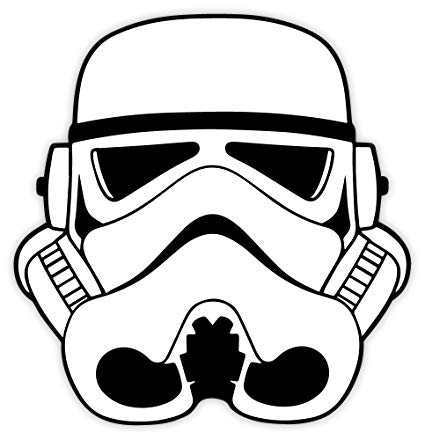 425x440 Stormtrooper Helmet Sticker Decal X Everything Else