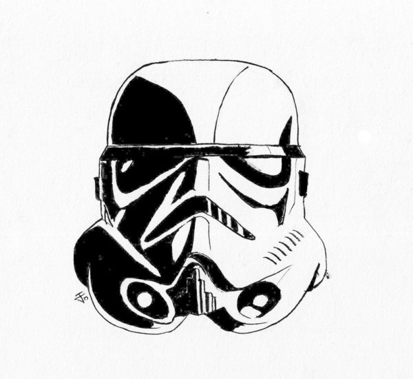 Stormtrooper Head Drawing | Free download on ClipArtMag