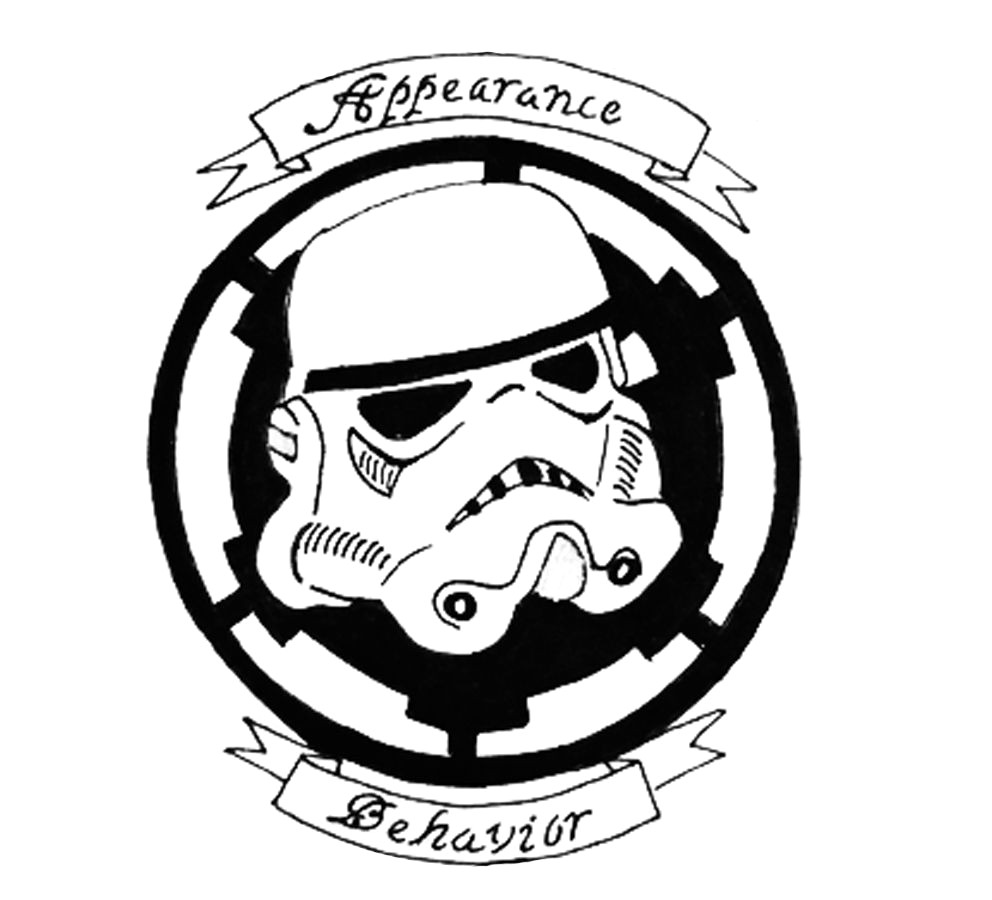 992x900 Stormtrooper Head Drawing Helmet Outline