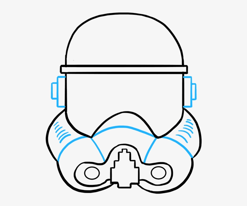 820x682 How To Draw Stormtrooper Helmet
