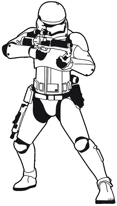 400x702 Stormtrooper Drawing Star Wars Stencil Clip Art