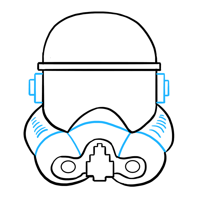 680x678 How To Draw A Stormtrooper Helmet Really Easy Drawing Tutorial