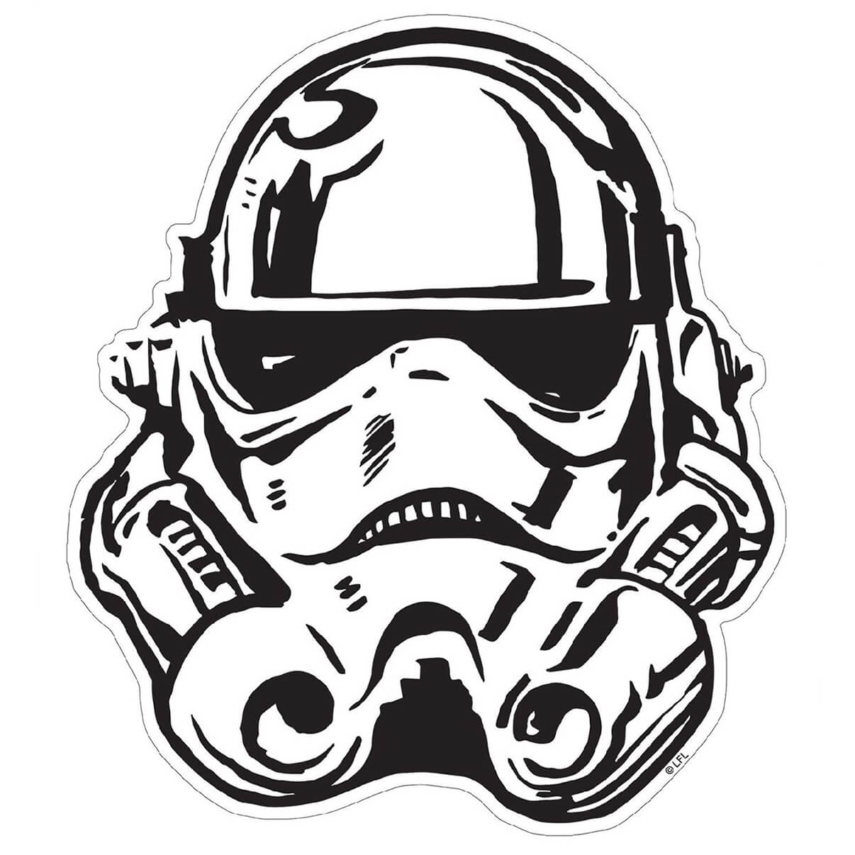 1206x1206 star wars stormtrooper helmet maxi wall sticker iwoot