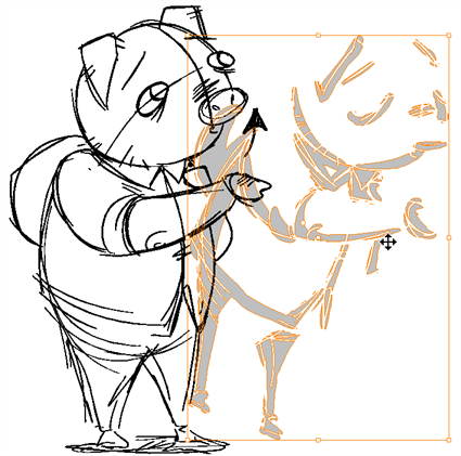 425x421 storyboard pro online help selecting and moving objects