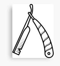 210x230 straight razor drawing canvas prints redbubble