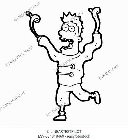 431x470 Cartoon Man In Straight Jacket Stock Photos And Images Age Fotostock