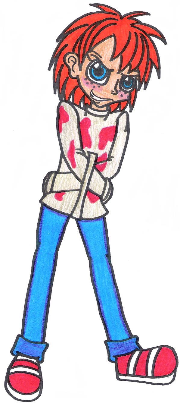 598x1337 Chucky In Straight Jacket