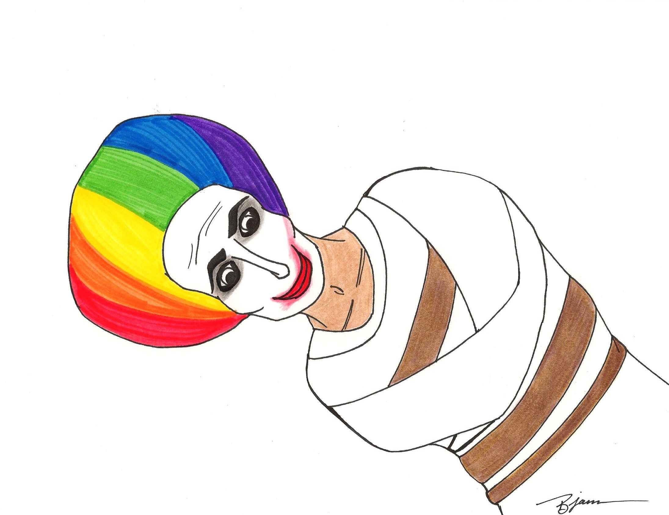 2191x1688 New Art Clownin' Around Straight Jacket Bobby James