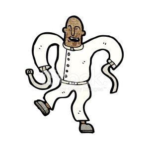 300x300 Cartoon Mad Man In Straight Jacket Stock Vectors