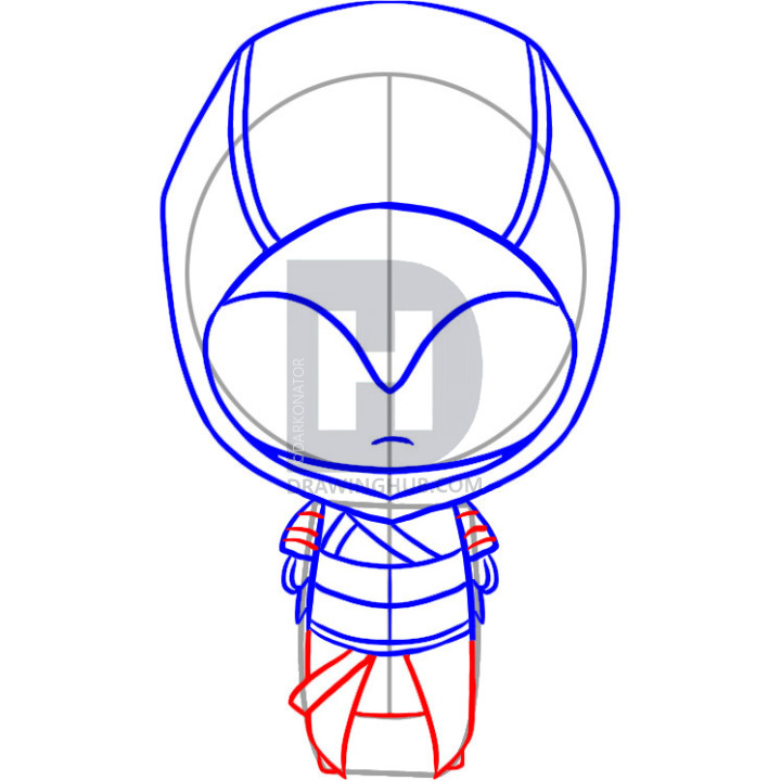 720x720 How To Draw Chibi Altair, Step