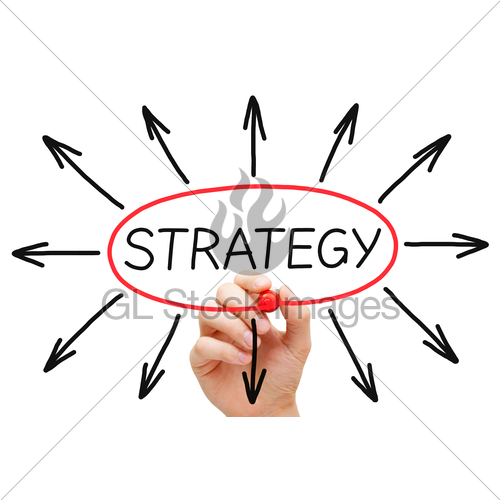 500x500 Strategy Concept Red Marker Gl Stock Images