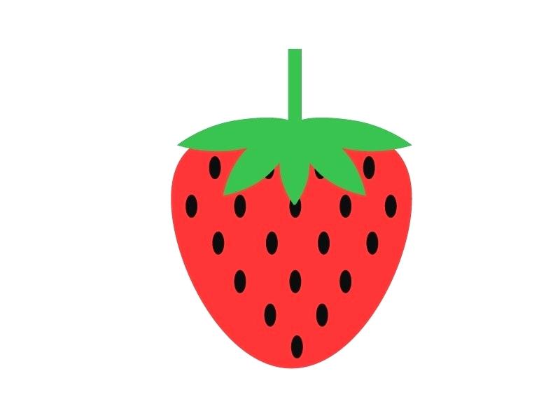 800x600 drawing strawberry strawberry half covered