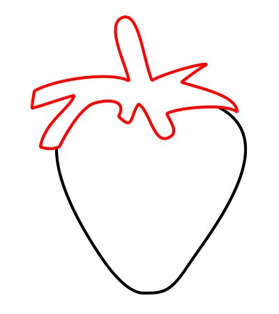 400x450 Drawing A Cartoon Strawberry