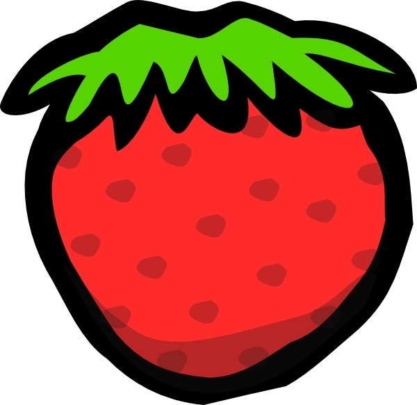 600x583 Strawberry Clip Art Free Vector In Open Office Drawing