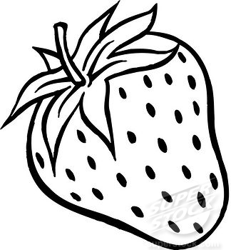 324x350 Download Strawberry Line Drawing Pencil And In Color Clipart Png