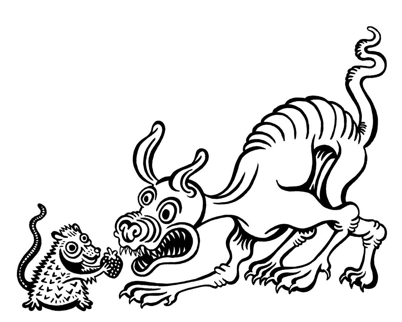 1280x1025 art of natasha sharpe inktober startled