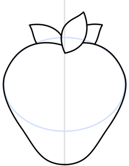 260x334 Cartoon Strawberry Step