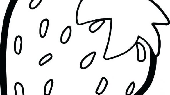 585x329 Smart Inspiration Coloring Pictures Of Strawberries Strawberry