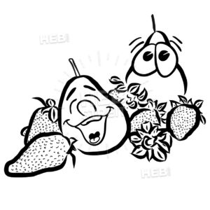 300x300 Strawberries Outline Vector Illustration Hebstreits Sketches