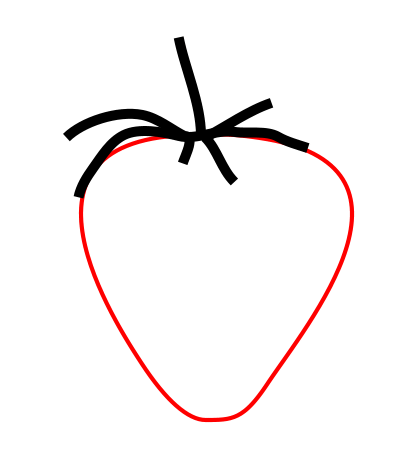 400x450 Drawing A Cartoon Strawberry