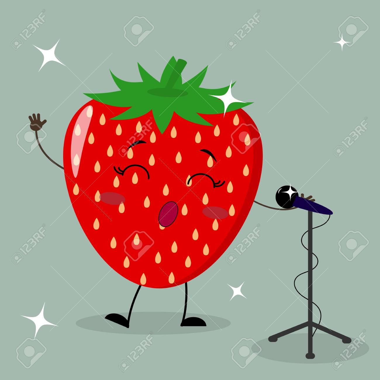 1300x1300 Collection Of Free Strawberries Clipart Smiley Amusement