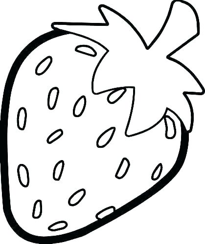 419x500 Strawberry Coloring Picture Coloring
