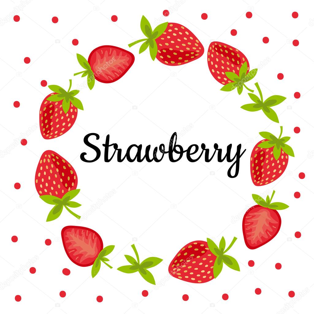 1024x1024 Collection Of Free Strawberries Clipart Wreath Bean Clipart