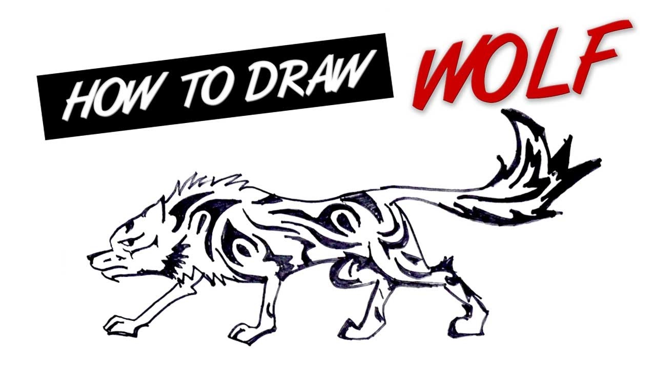 1280x720 How To Draw A Wolf Tattoo Style Live Stream